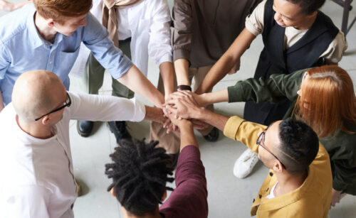 Team hands